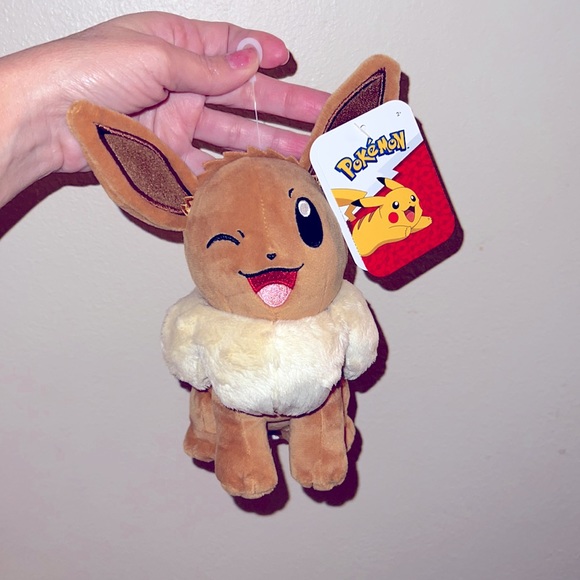 NEW HTF Pokemon Eevee Plush Nice Addition to Collection, Kids Surprise Easter - Picture 1 of 9